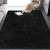 Dywan do salonu czarny shaggy 120x170 cm