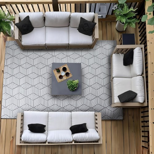 Dywan tarasowy 120x170 cm – wodoodporny dywan na balkon