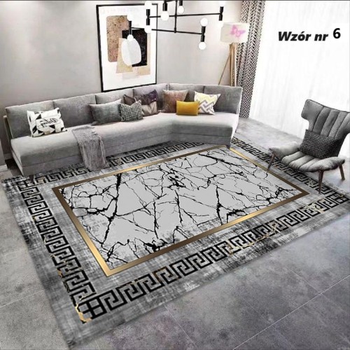 Dywan AZTEKA 120x170 cm szary do salonu
