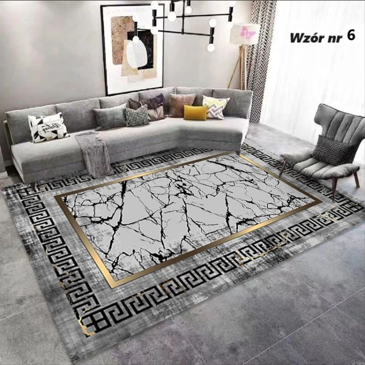 Dywan AZTEKA 120x170 cm szary do salonu